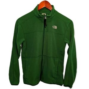 The North Face Green Full Zipper Fleece, Sz Boys Large